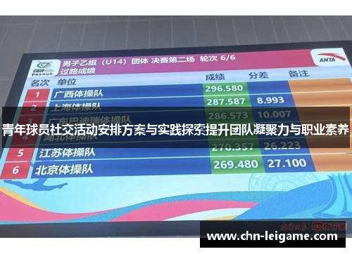 青年球员社交活动安排方案与实践探索提升团队凝聚力与职业素养