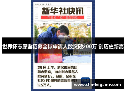 世界杯志愿者招募全球申请人数突破200万 创历史新高